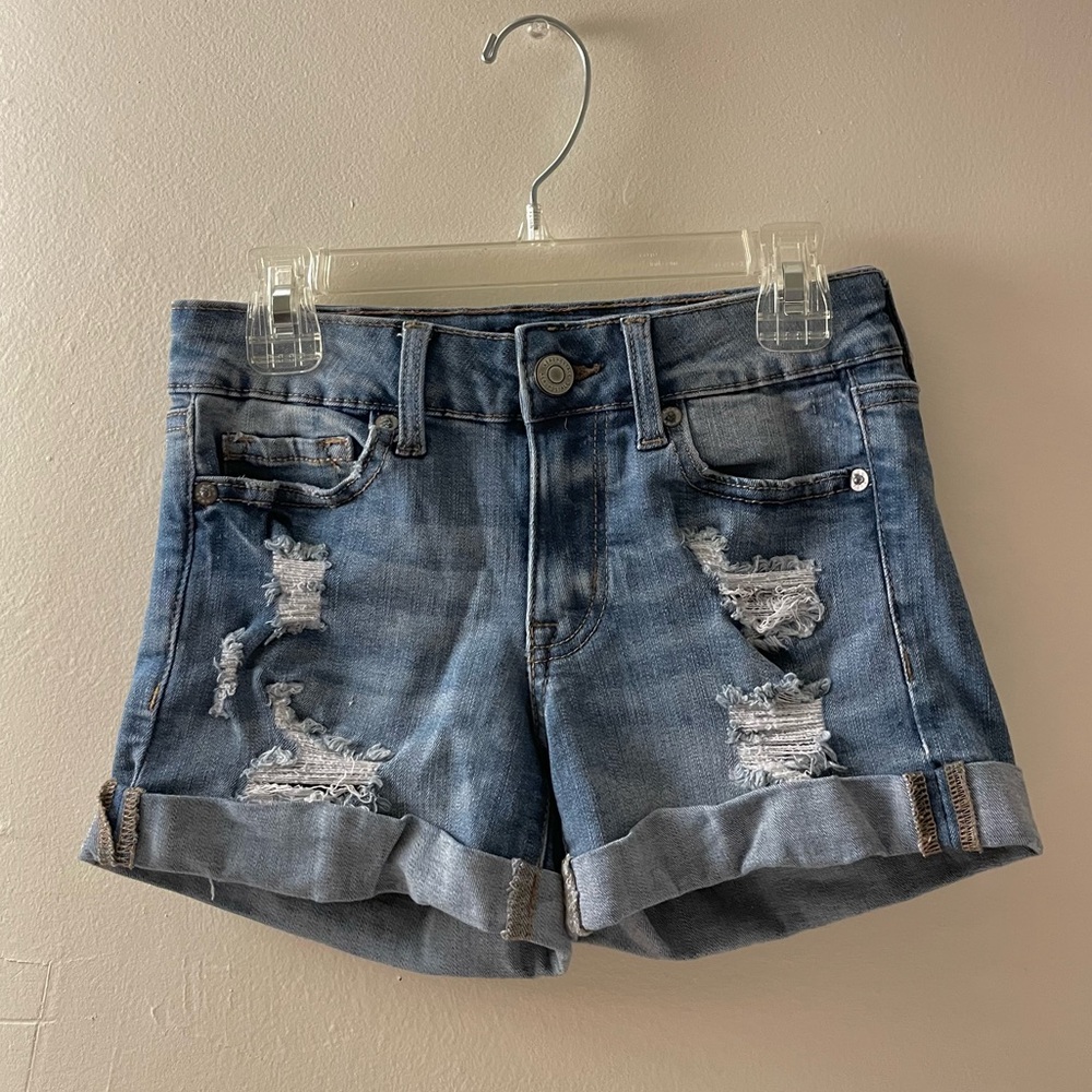 Aeropostale Women’s Denim Distressed Shorts
